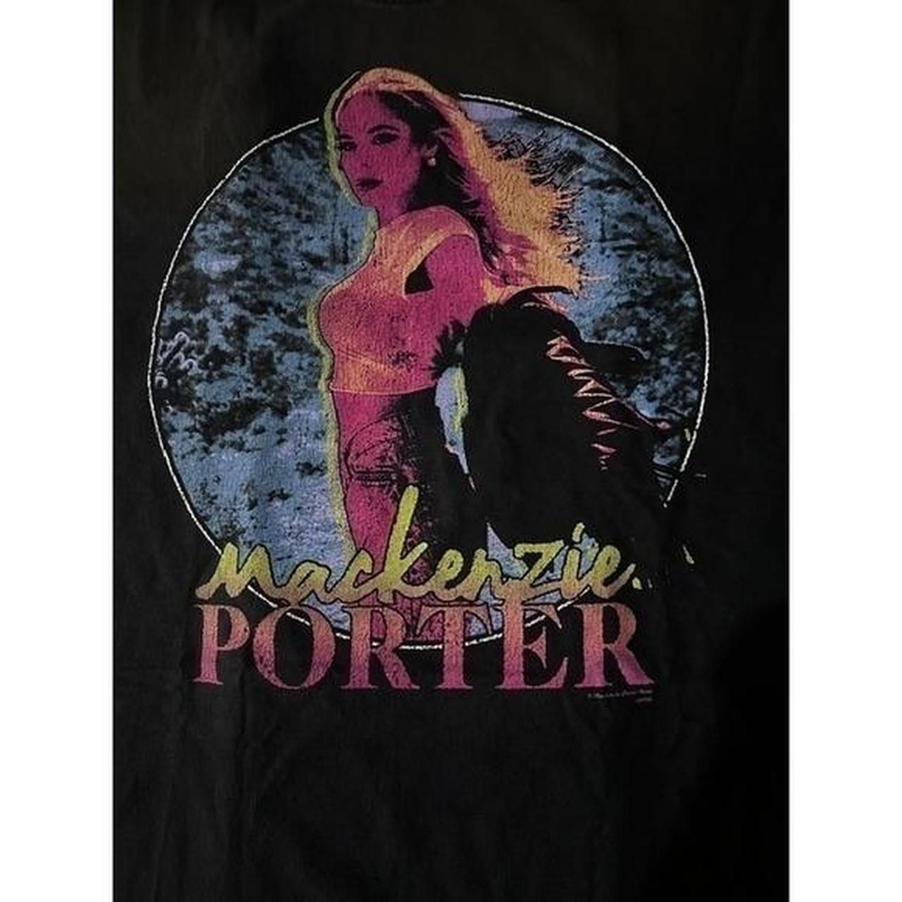 Mackenzie Porter Concert T-Shirt Mens Large Black Graphic Tour Tee Country Music